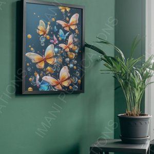 Elegant Digital Downloadable Print and Wall Art 24x36